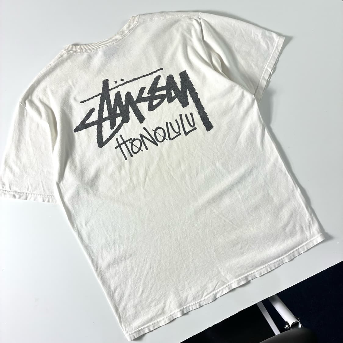 Stussy  스투시 호놀룰루 화이트 반팔 티셔츠  상품이미지1