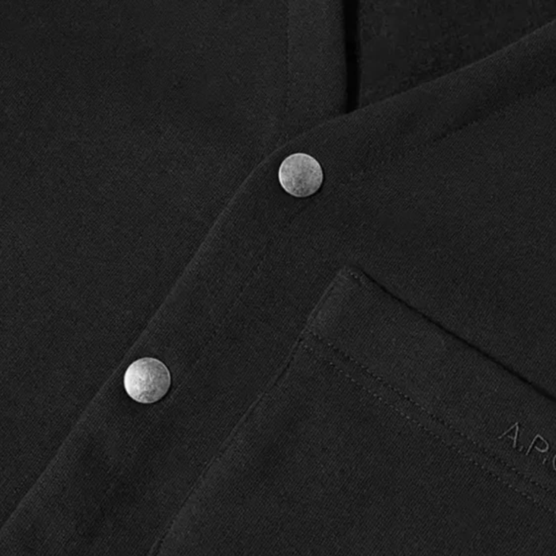 아페쎄 로고 자수 기모 코튼 가디건 상품이미지8