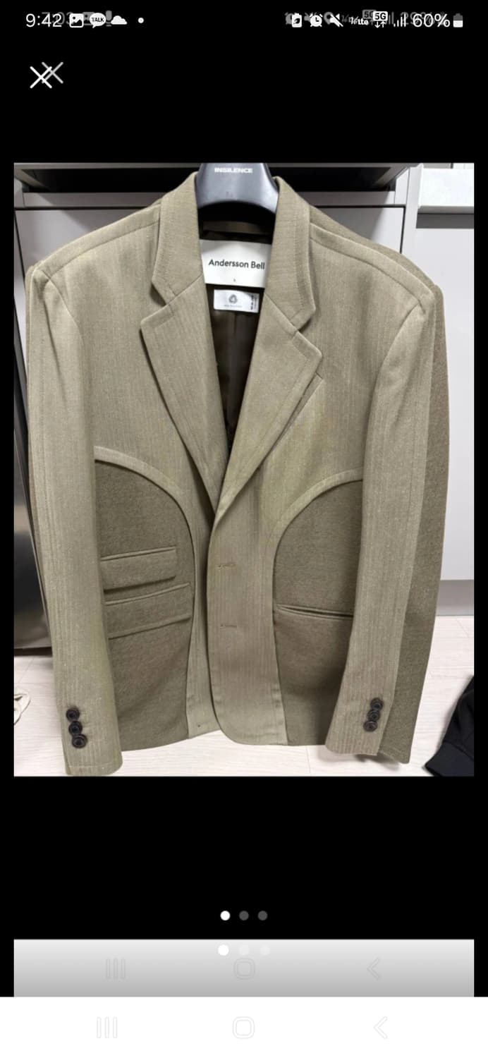 앤더슨벨 토템22 콘트라스트 울 자켓 L 상품이미지2