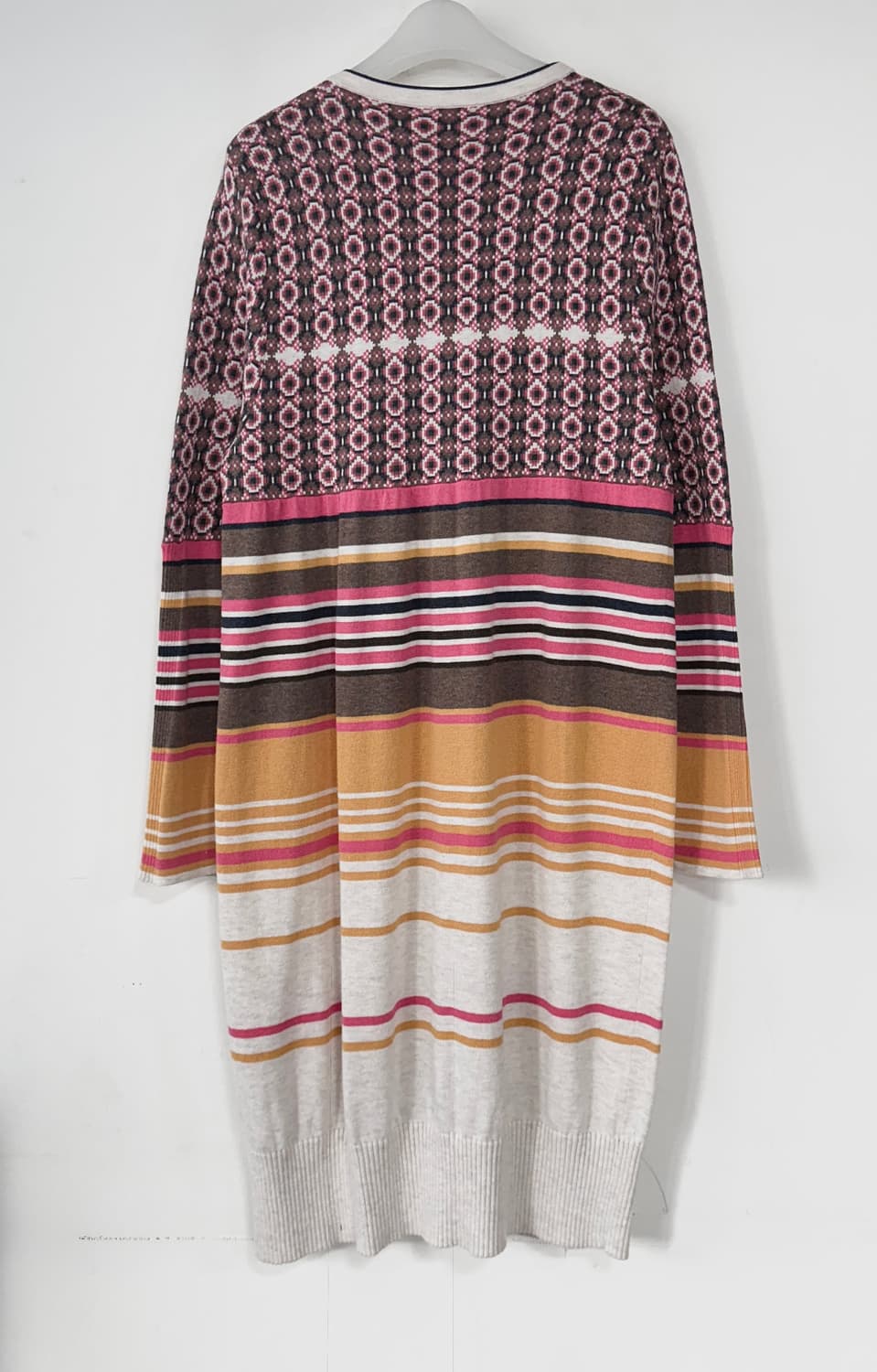 오일릴리 스트라이프 패턴 롱 가디건 상품이미지4