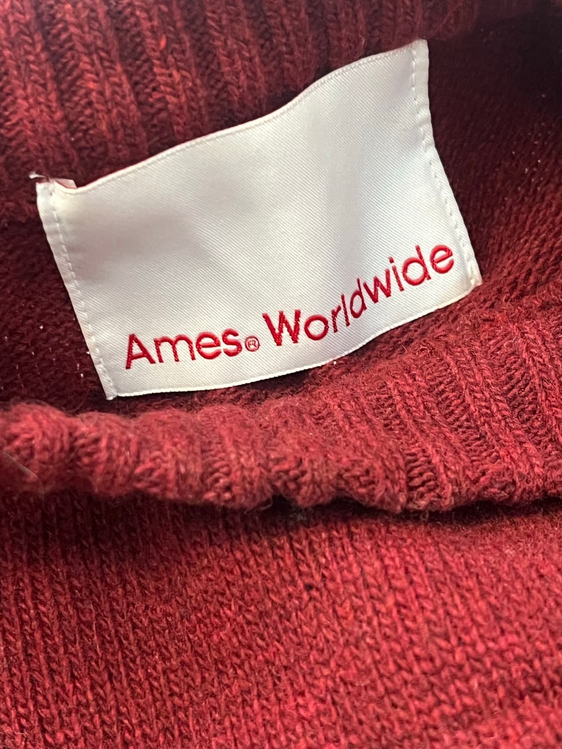 아메스 니트 BASIC PULLOVER KNIT BURGUNDY 상품이미지4
