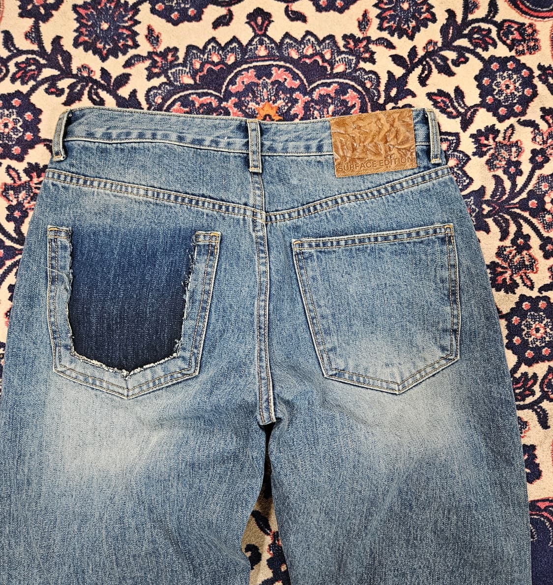 서피스에디션 로스트 스트레이트 데님 팬츠 S size 상품이미지4