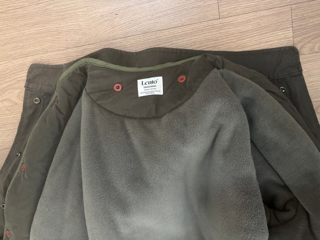 슬로우앤드 야상 롱패딩 여성 프리사이즈 내피탈착 가능 상품이미지5