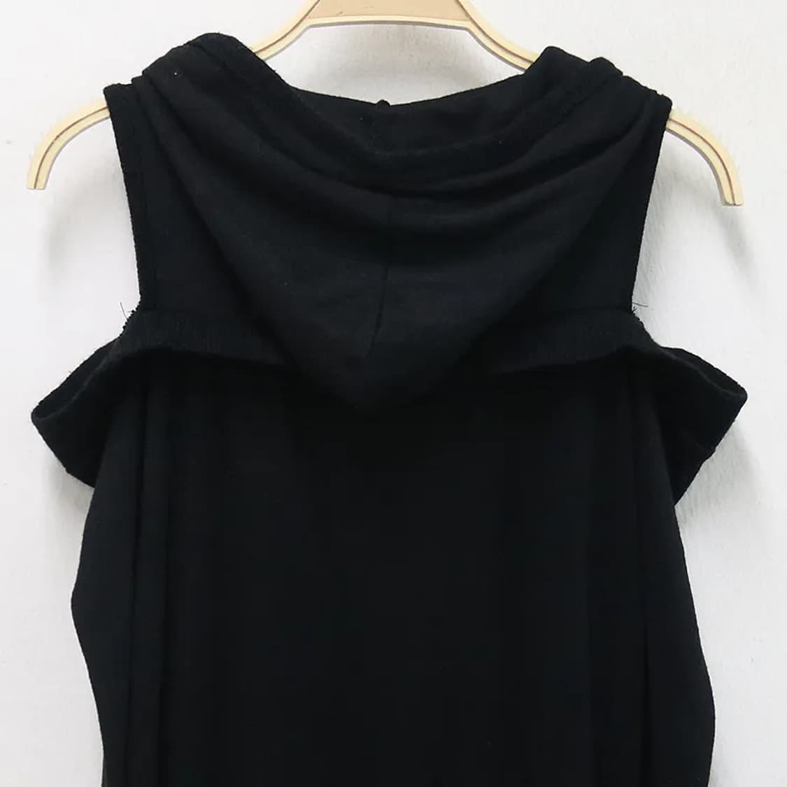 JANISS 블랙 오프숄더 후드티 61158 상품이미지7