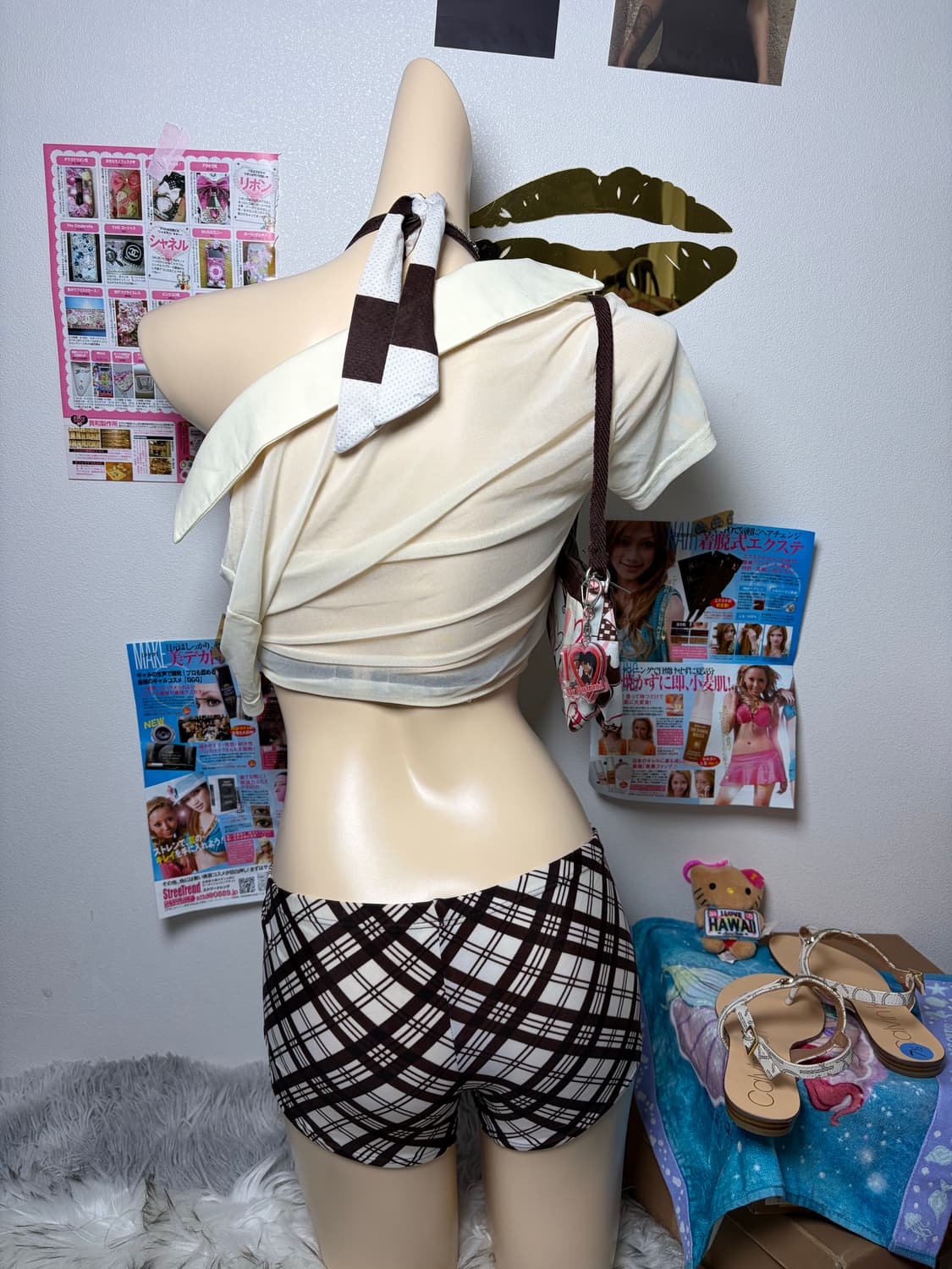 Set) 브라운 레노마 roxy 비키니 세트(3pcs) 상품이미지4