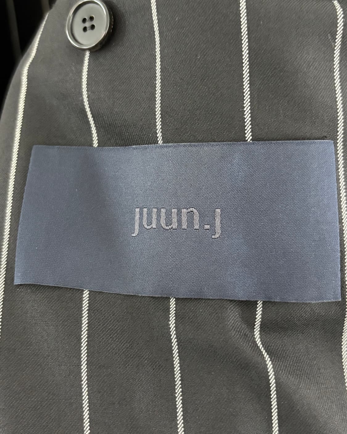 (새상품) Juun.J 준지 스트라이프패턴 더블버튼 블레이저 상품이미지5