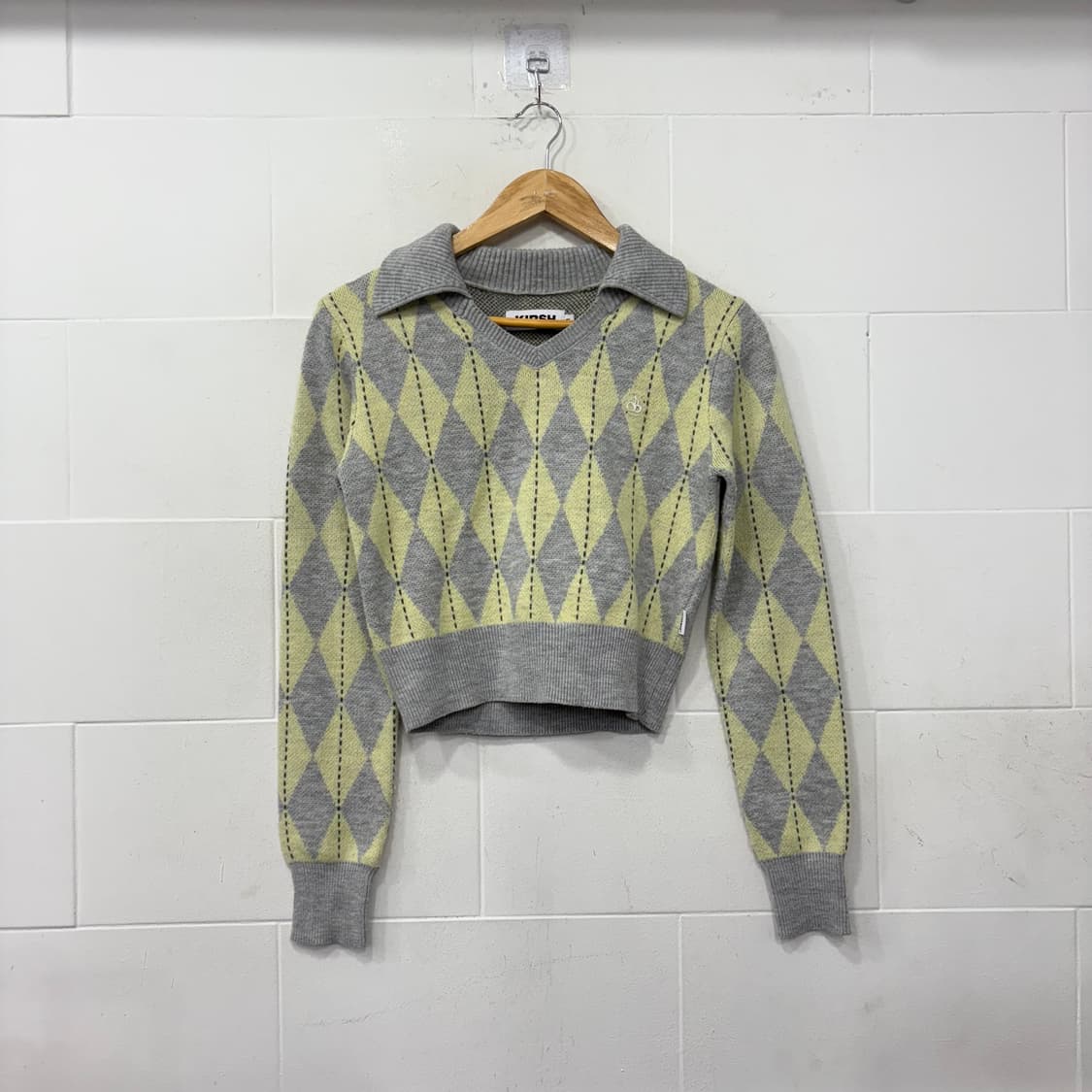 키르시 아가일 니트 상품이미지1