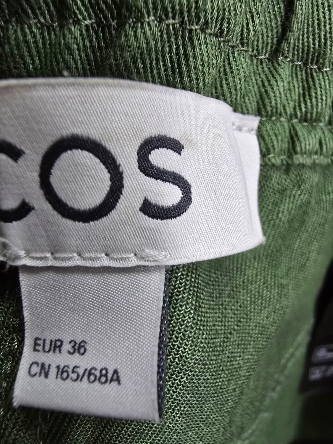 코스 올리브 그린 밴딩 와이드 팬츠 (1944) 상품이미지3