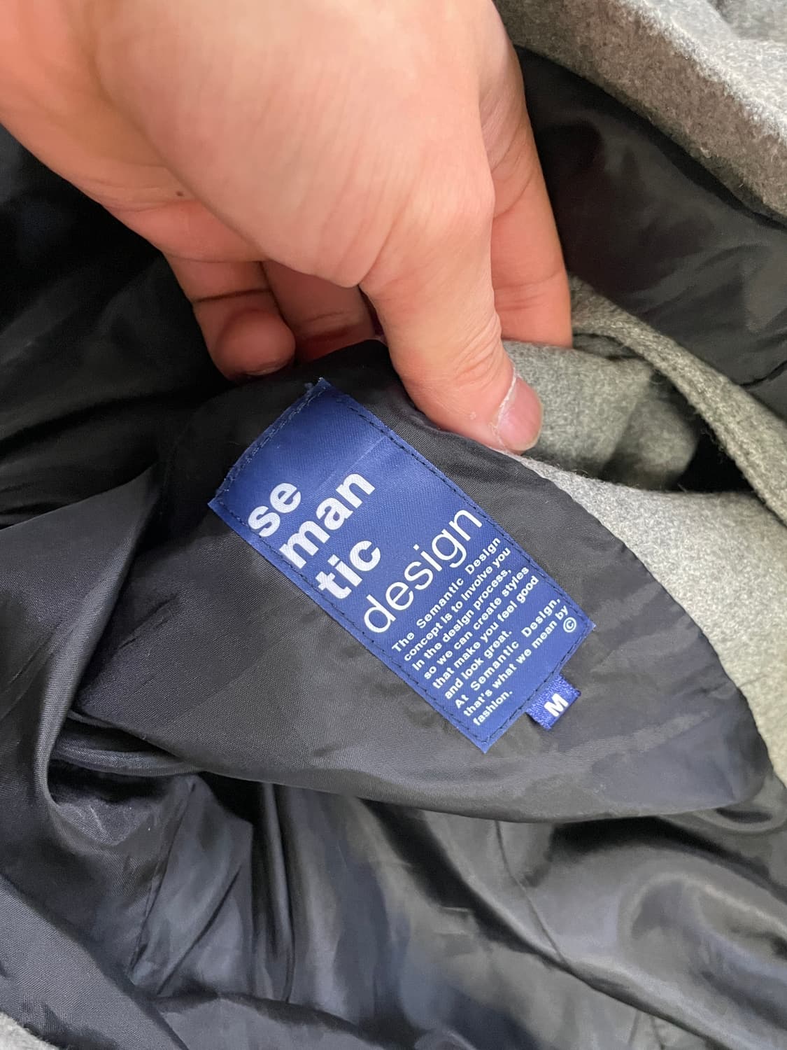 시멘틱디자인 더블 브레스티드 피코트 상품이미지4