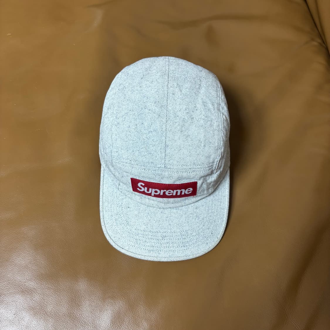 Supreme 슈프림 캠프캡 모자 Washed Denim Natural 상품이미지5
