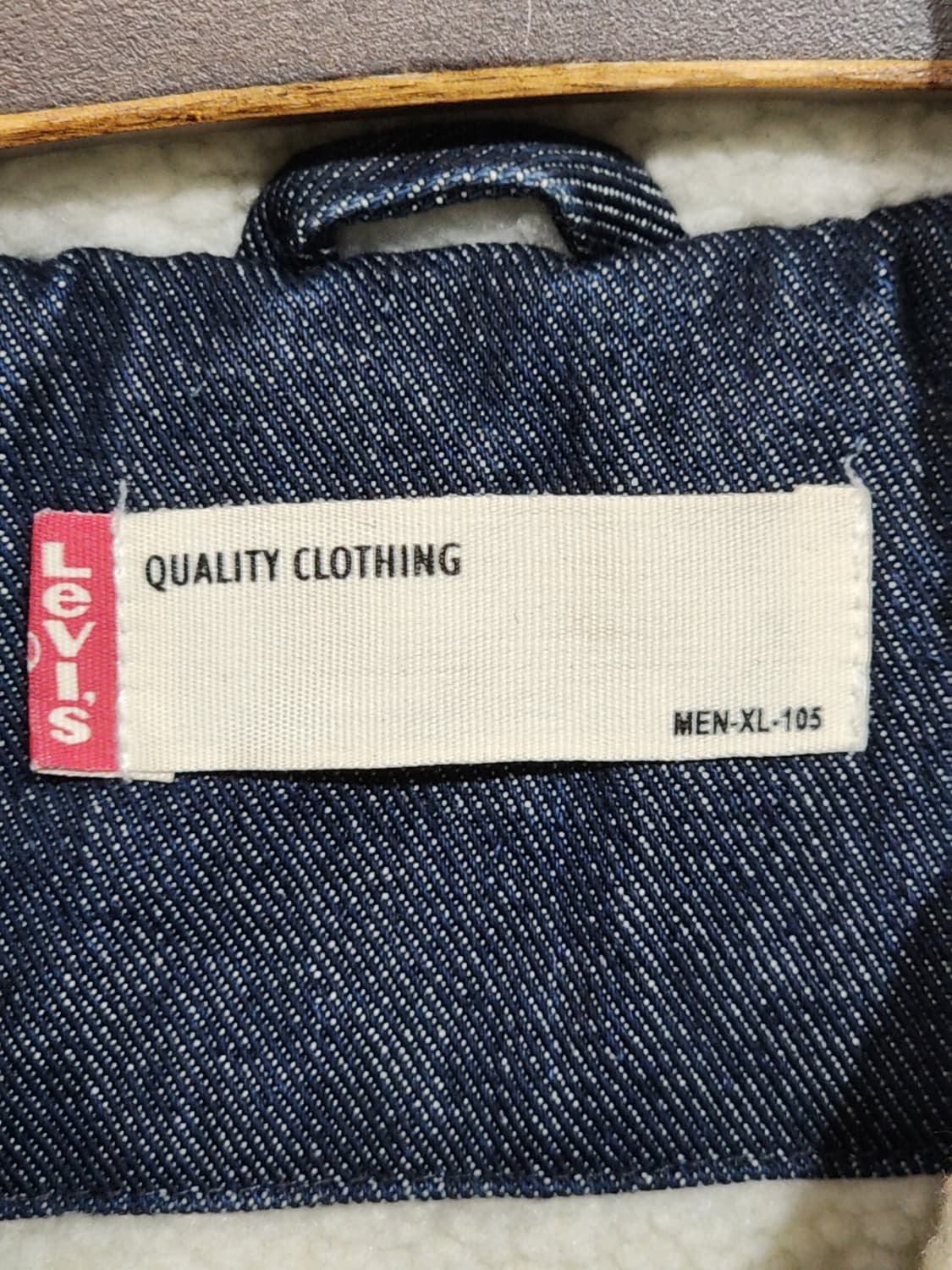 (XL) 리바이스 양털 청자켓 생지 데님자켓 레드탭  상품이미지3