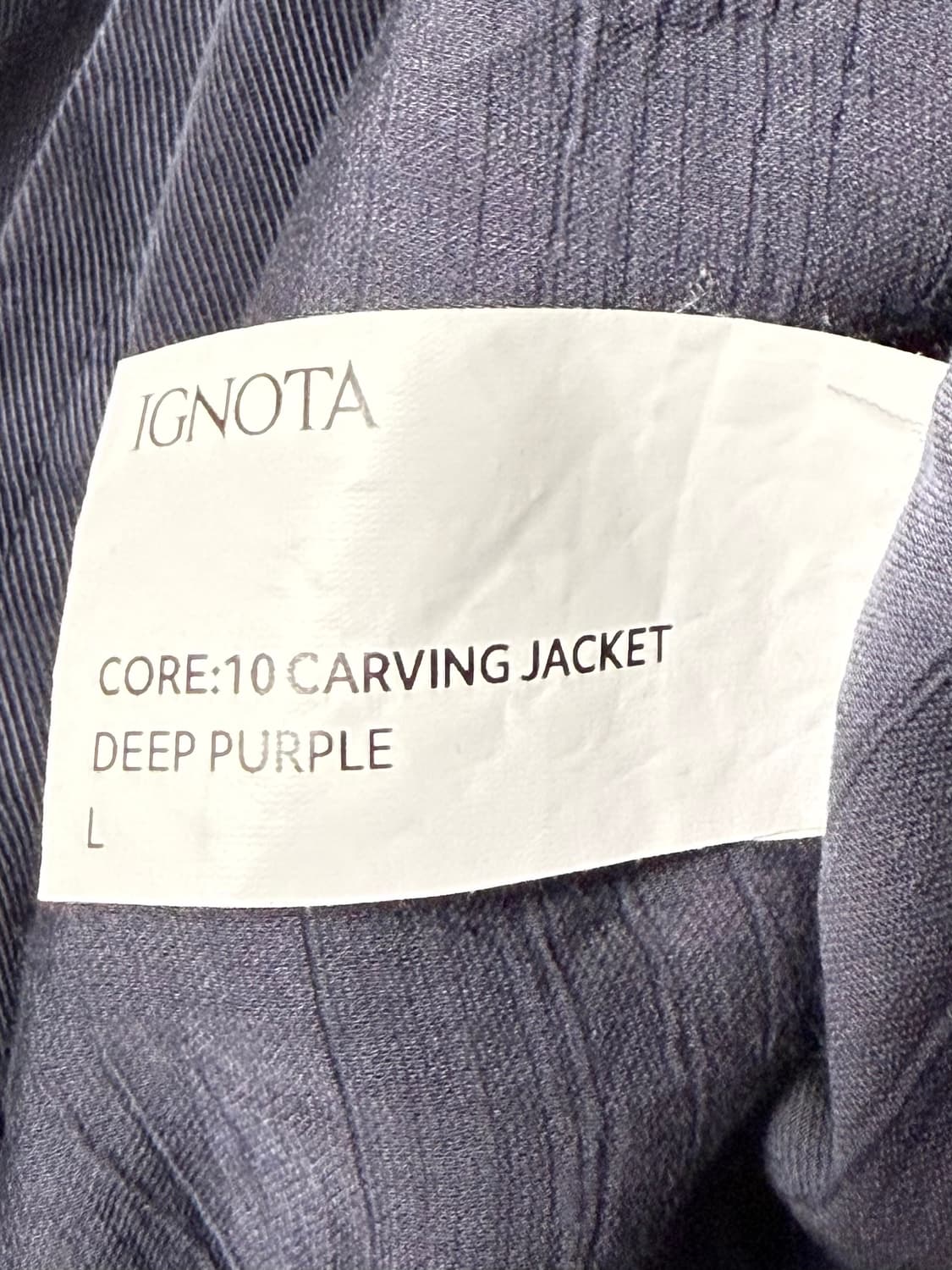 CORE:10 CARVING JACKET (DEEP PURPLE) 상품이미지5