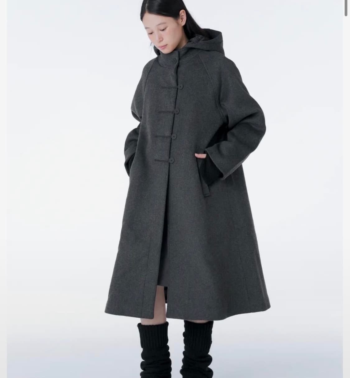 미세키서울 후디롱더플코트 상품이미지1