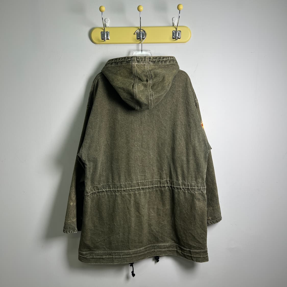 VTG 빈티지 카키 데님 야상 코트 M 상품이미지2