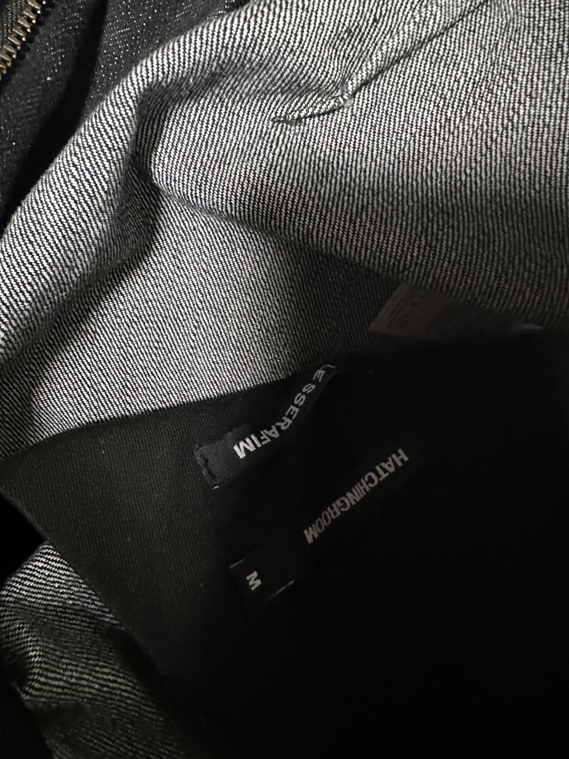해칭룸 르세라핌 콜라보 데님 카고 팬츠 m사이즈 상품이미지4