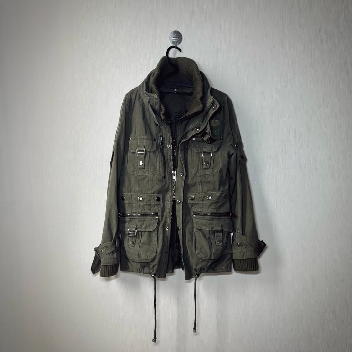 고스트오브할렘 투카라 하이넥 2way 스터드 버클 자켓 y2K 펑크 상품이미지2