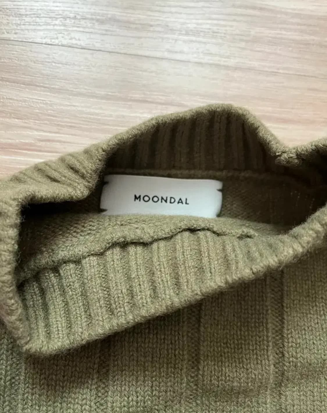 문달 골지 하이넥 니트 상품이미지4