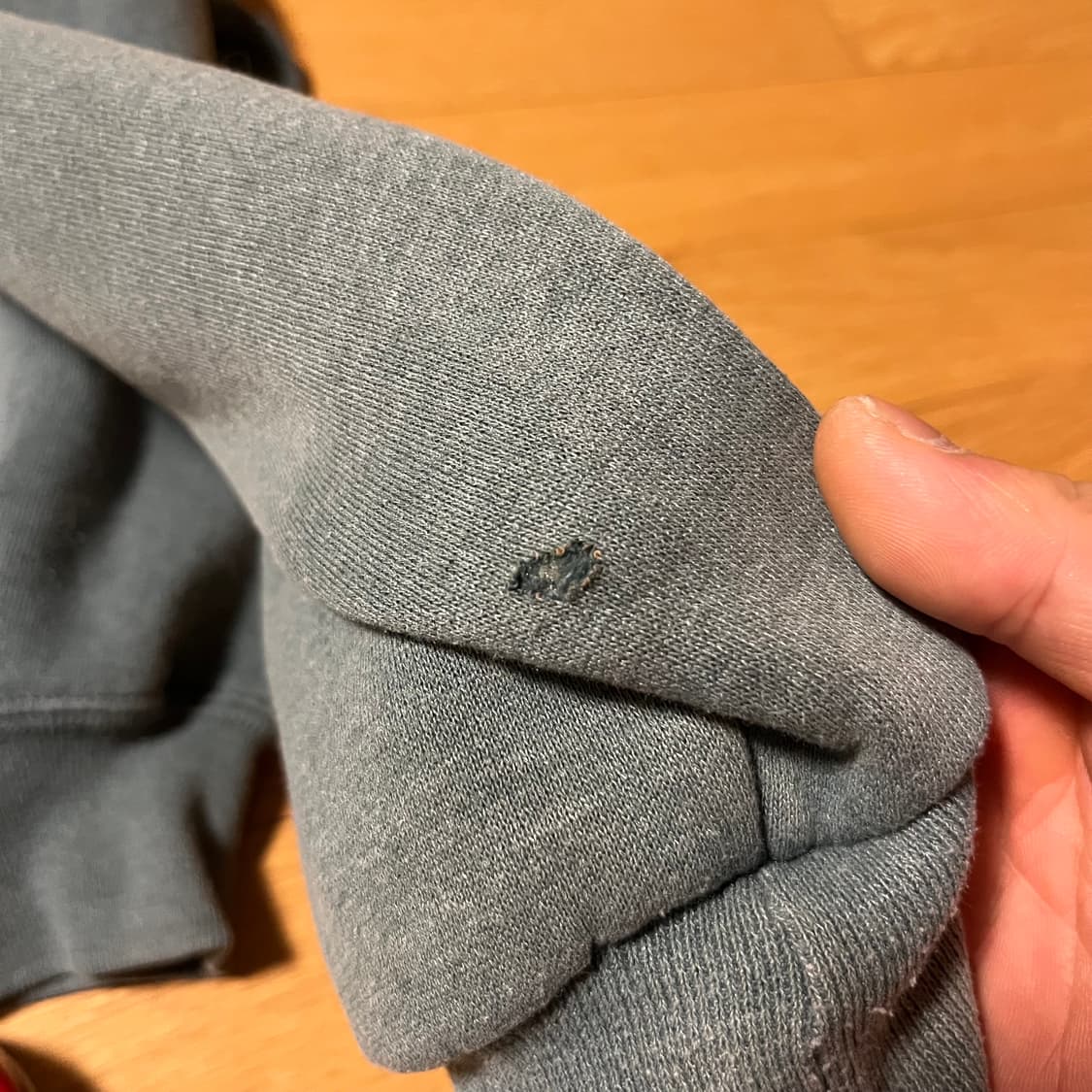 [L] 90s 빈티지 러셀 후드집업 썬페이드 그레이 상품이미지7