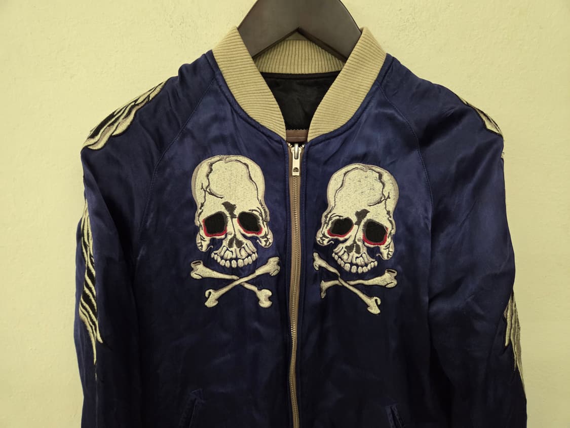 백스트리트 리버시블 크롤러 스컬 자켓 M사이즈 상품이미지2