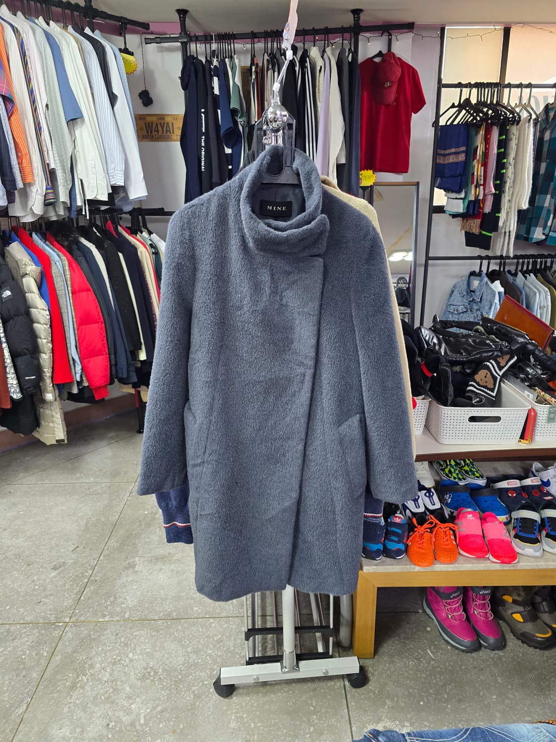 MINE 마인 블루 모직 코트 (1367) 상품이미지1