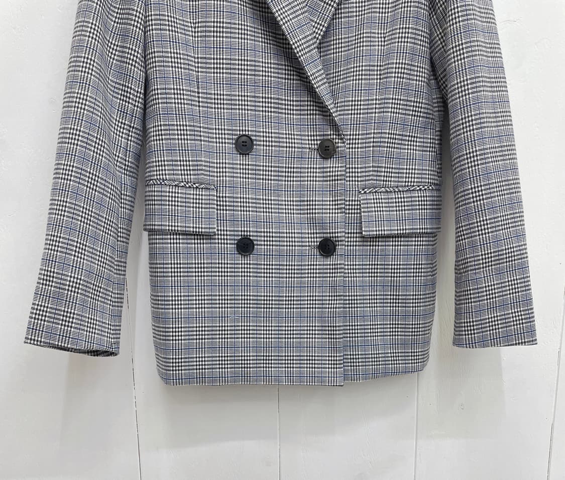 앳코너(a.t. corner) 체크 더블 브레스티드 자켓 상품이미지6