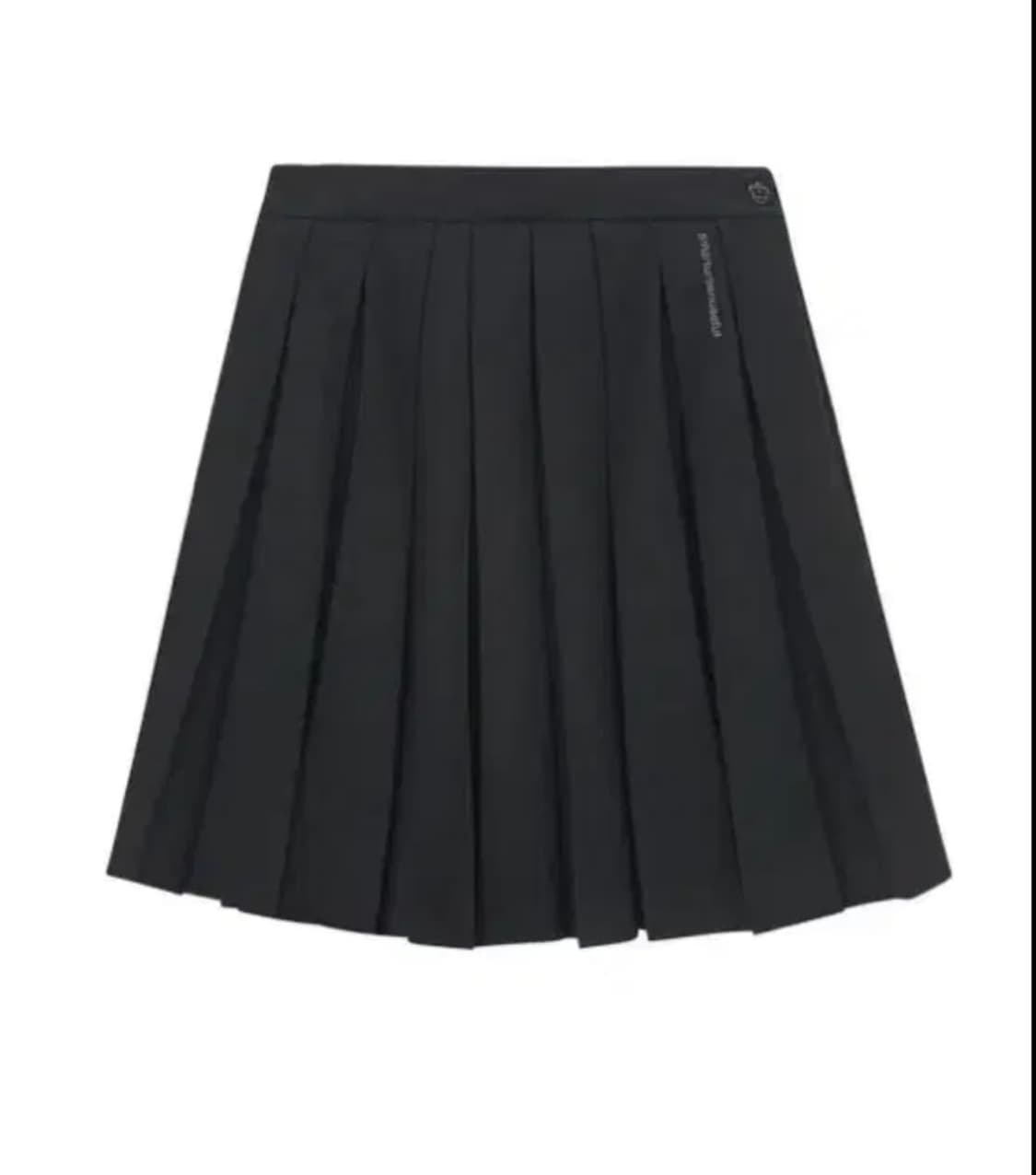 스마트어반유즈풀 플라워 플리츠 스커트 블랙 1사이즈 상품이미지1