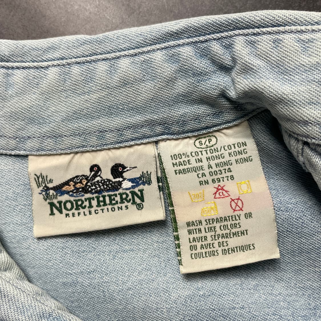 NORTHERN REFLECTIONS 빈티지 데님셔츠 상품이미지10