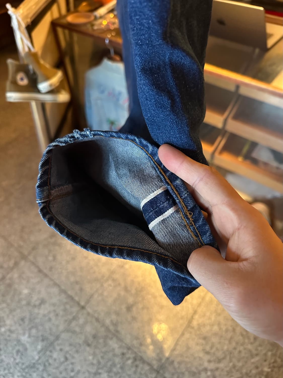 90s USA LVC 빈티지 리바이스 501 발렌시아 셀비지 데님 팬츠 상품이미지4