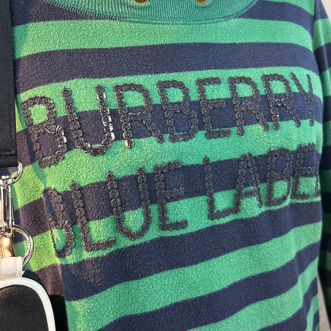 Burberry Green Stripe Long T-shirts 상품이미지4