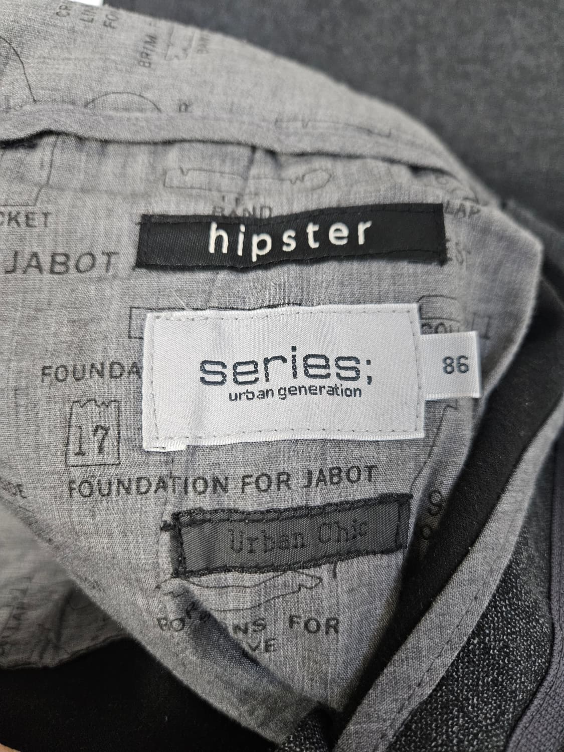 (새상품) 시리즈 series 힙스터 코튼 슬랙스 팬츠 바지 정장 86 상품이미지3