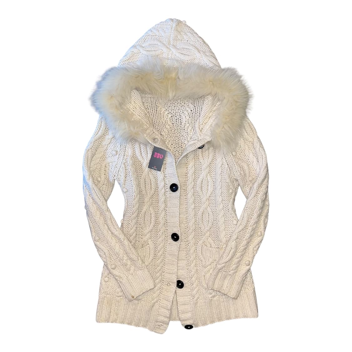 후드퍼 꽈배기니트 가디건 y2k갸루모리펑크 상품이미지1