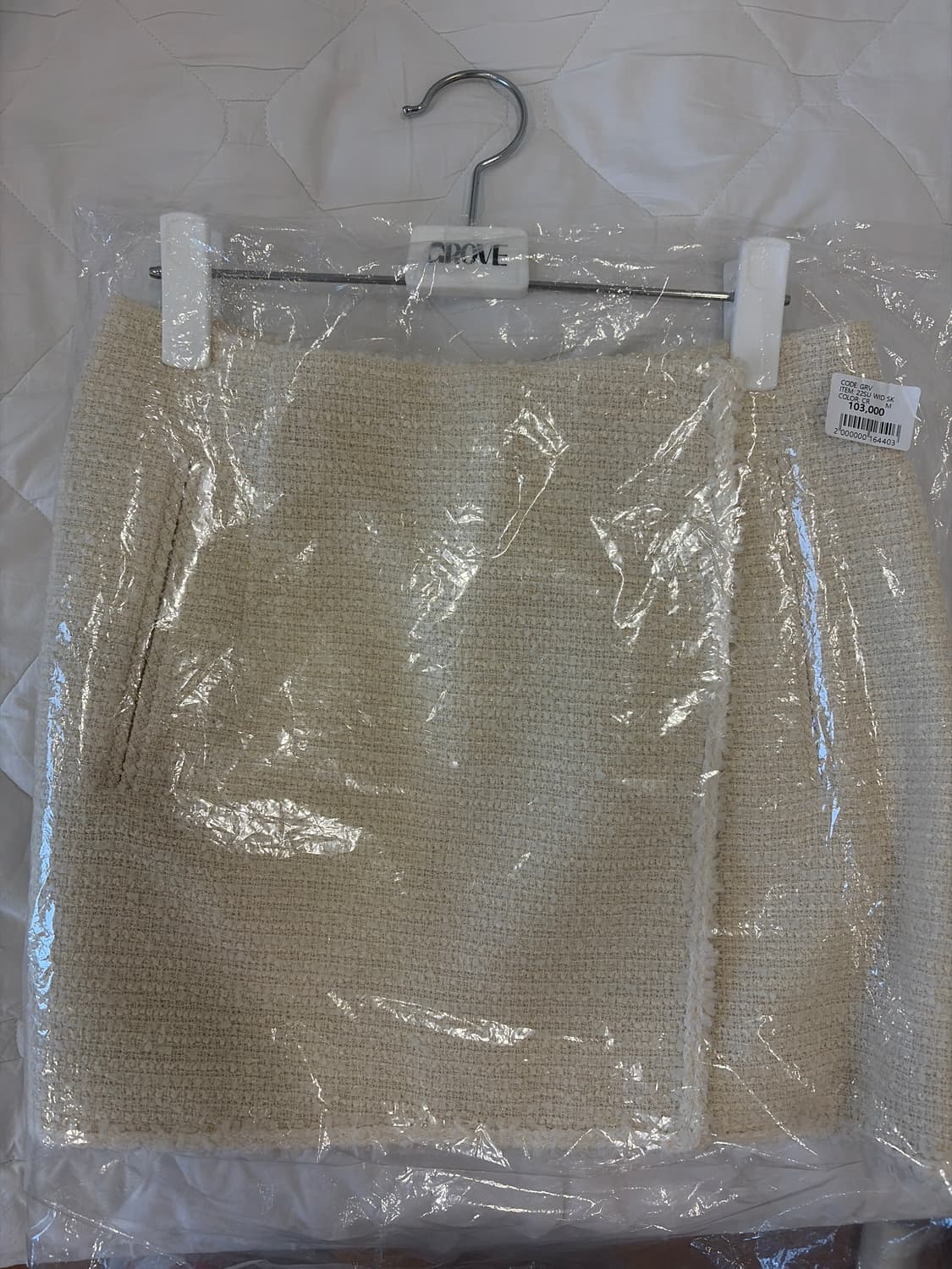 그로브 트위드 랩 스커트 (새상품) 상품이미지4