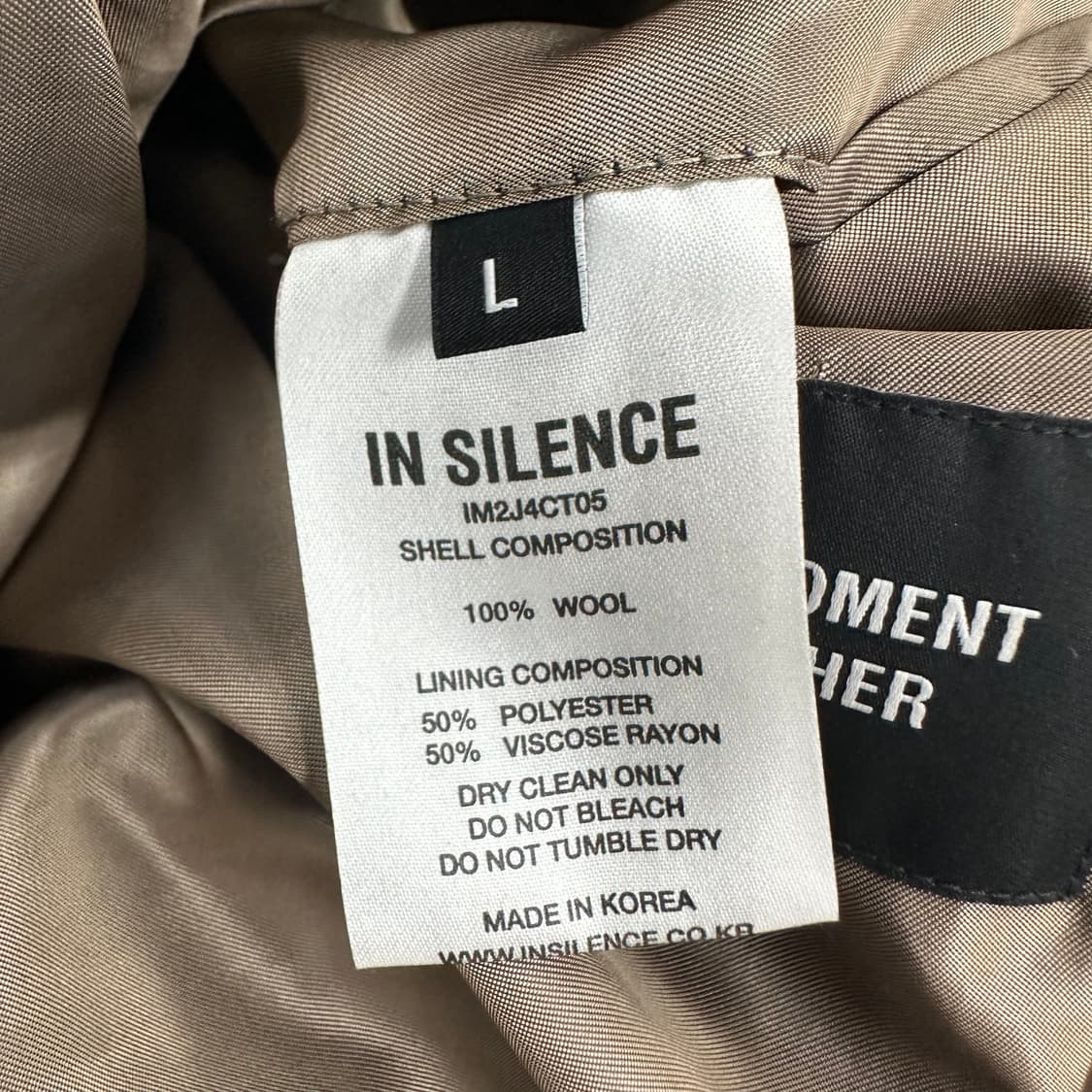 인사일런스 더블 울 롱코트 상품이미지4