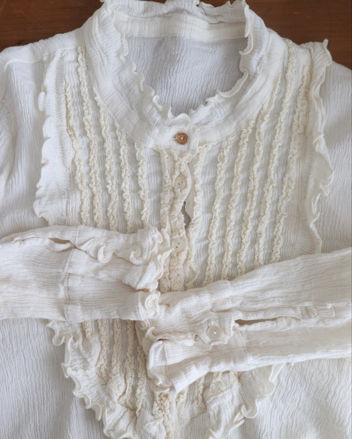 [Tsumori Chisato] Crinkle Pintuck Shirt 상품이미지3
