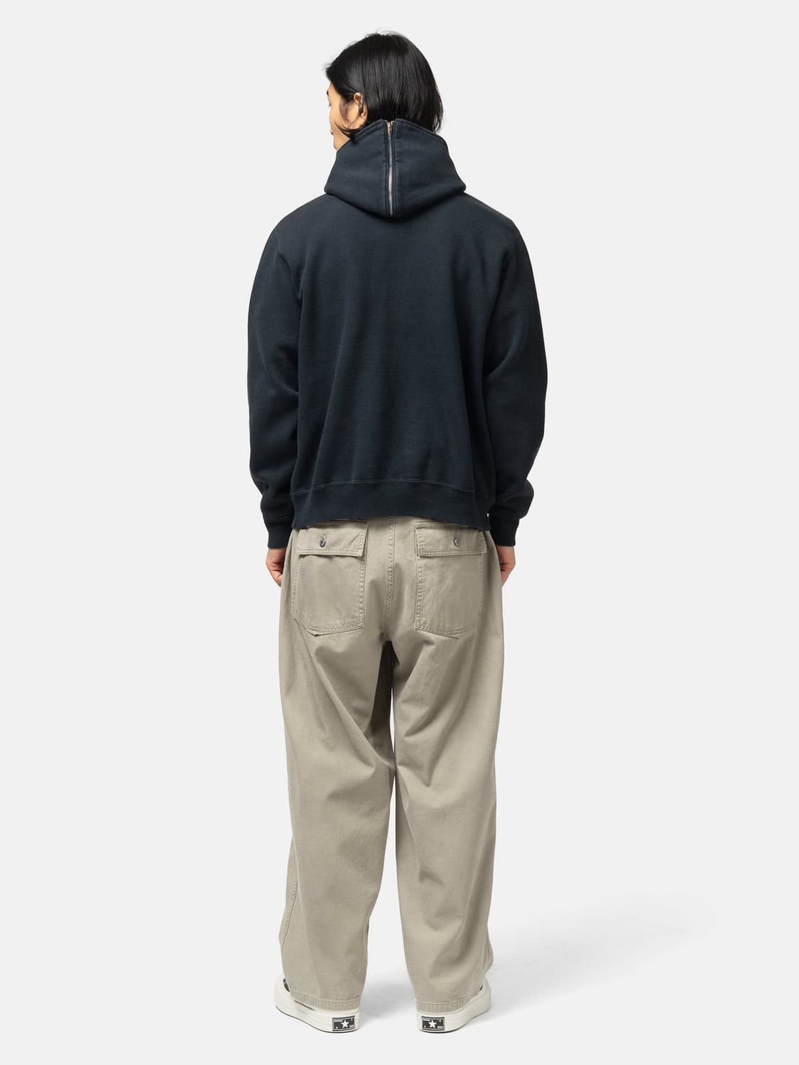 아프레쎄 26ss 빈티지 하프 집 후디 4사이즈 상품이미지2