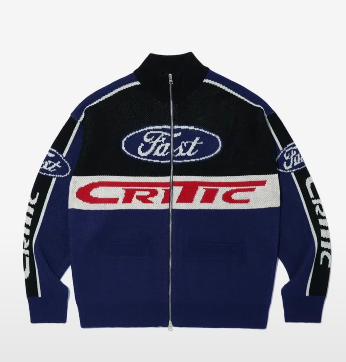 크리틱 레이싱 니트 자켓 m 상품이미지1