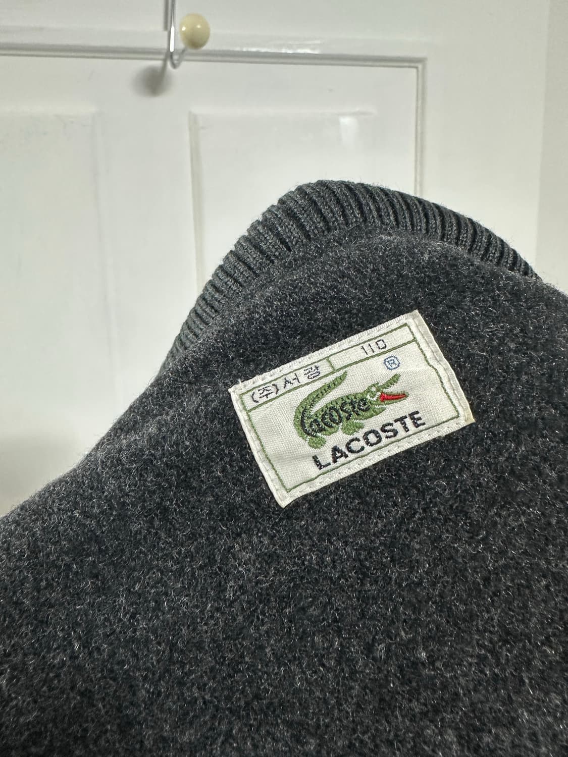 라코스테 울 케이블 블루종 상품이미지3