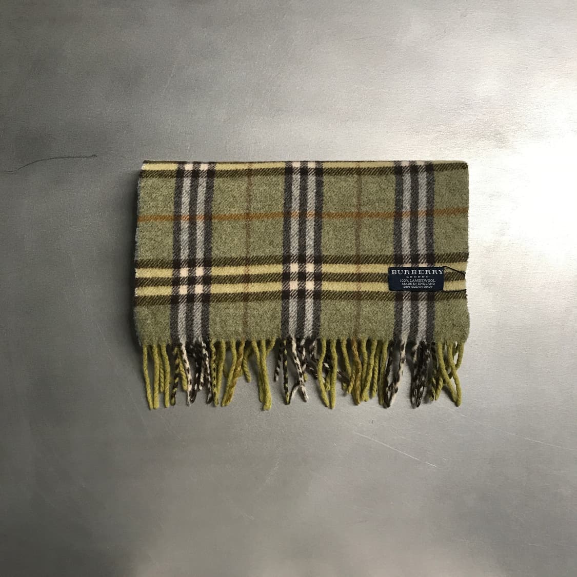 버버리 정품 램스울 머플러 그린 상품이미지2