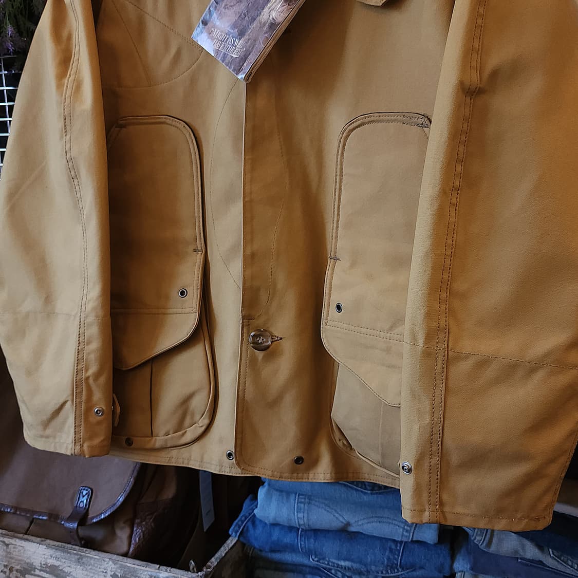 필슨 헌팅자켓 논왁싱 헤비 캔버스 매키노 울 카라 헌팅 자켓 L 상품이미지4