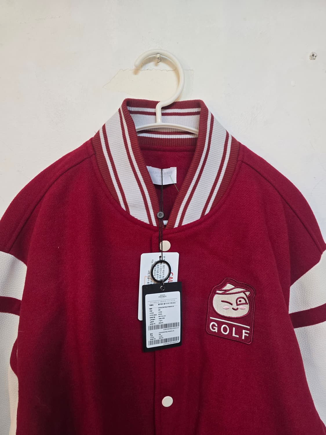 카카오프렌즈 골프 바시티 자켓 L (298,000원) 새상품 상품이미지3