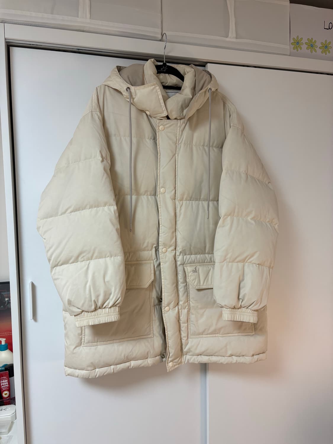 오버듀플레이어 후드 다운 패딩 상품이미지1