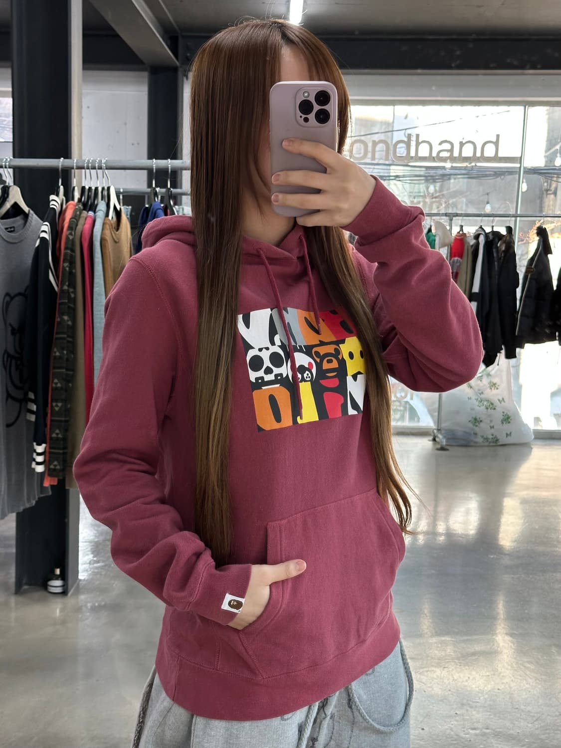 베이프 베이비마일로 후드티 상품이미지2