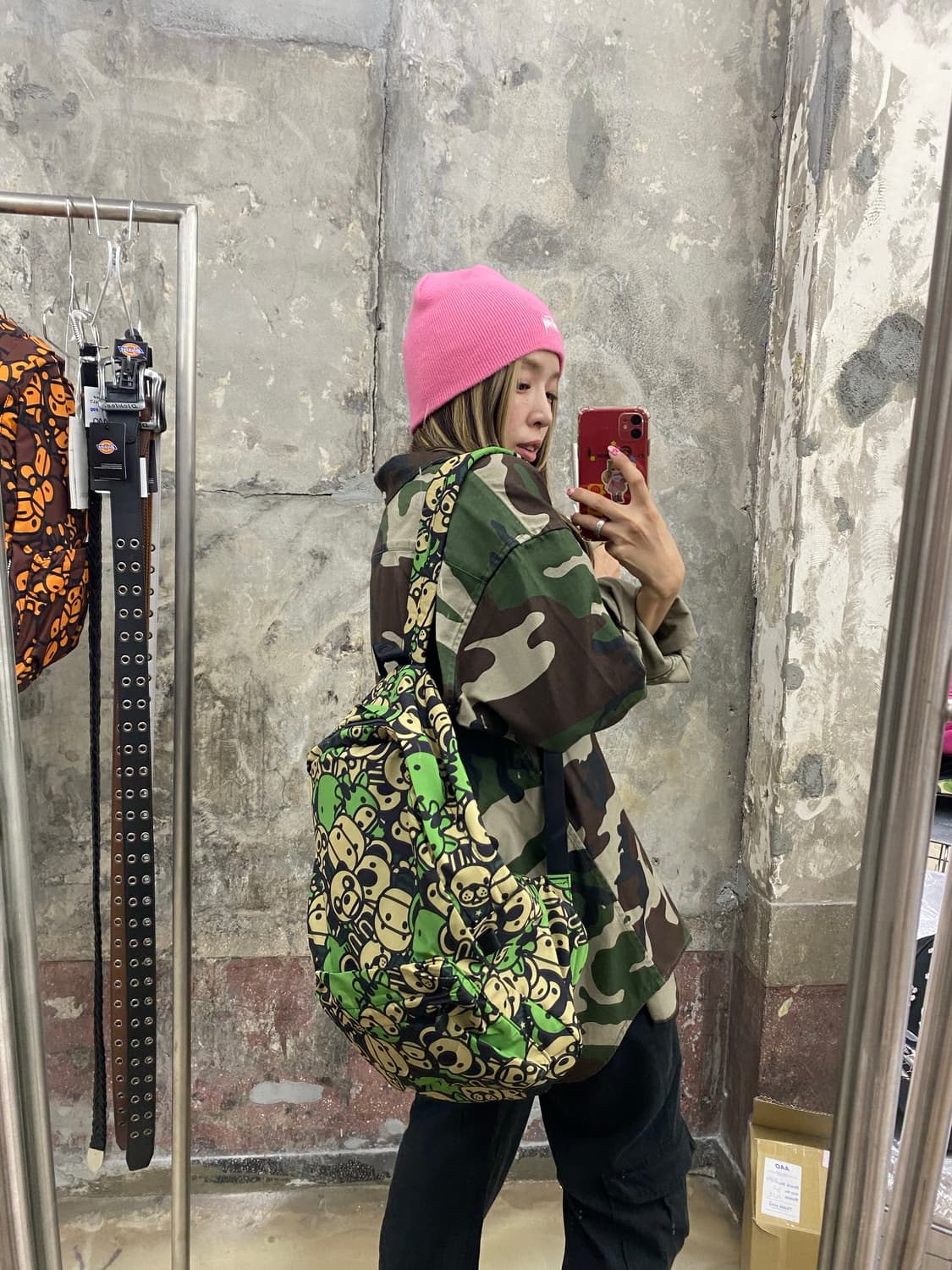 베이프 올패턴 백팩 상품이미지8