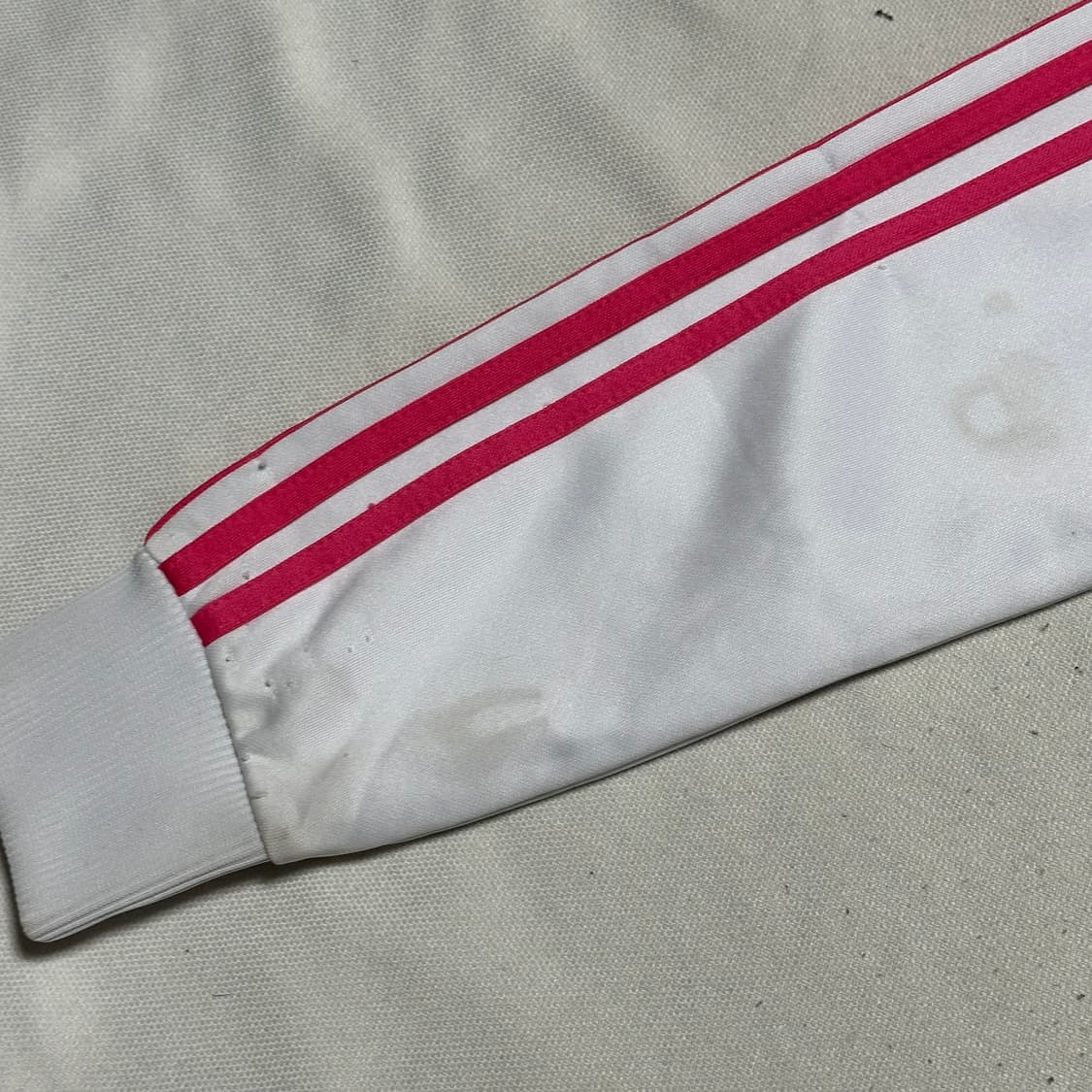 Adidas 여성용 화이트 핑크 트랙탑 져지 상품이미지4