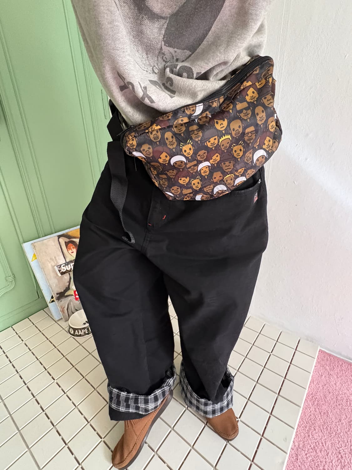 베이프x exile 콜라보 백 상품이미지5