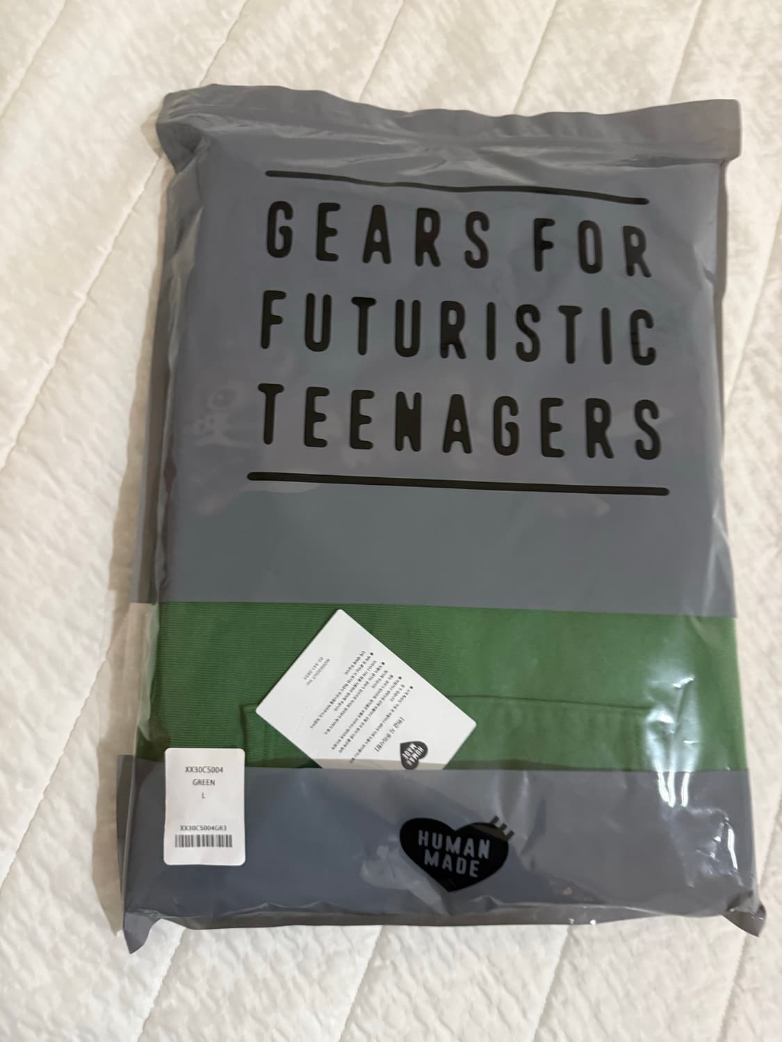 [L]휴먼메이드 제이홉 후드 그린 상품이미지3