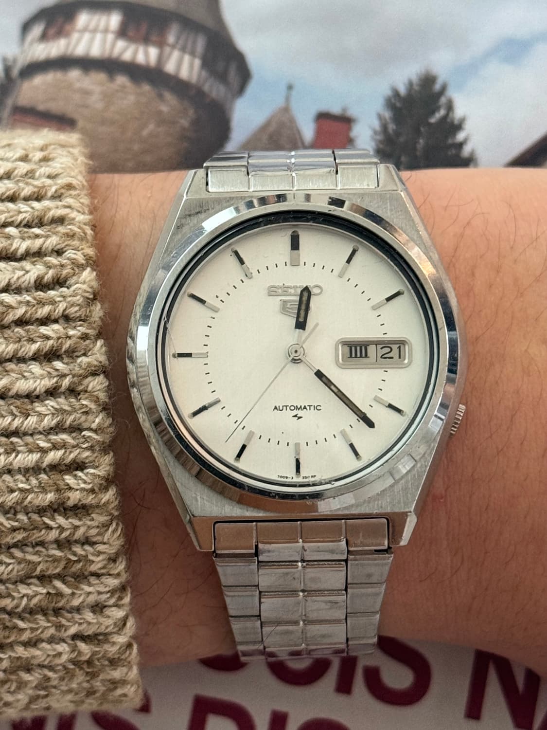 Seiko 세이코 5 Automatic White Diel 상품이미지8