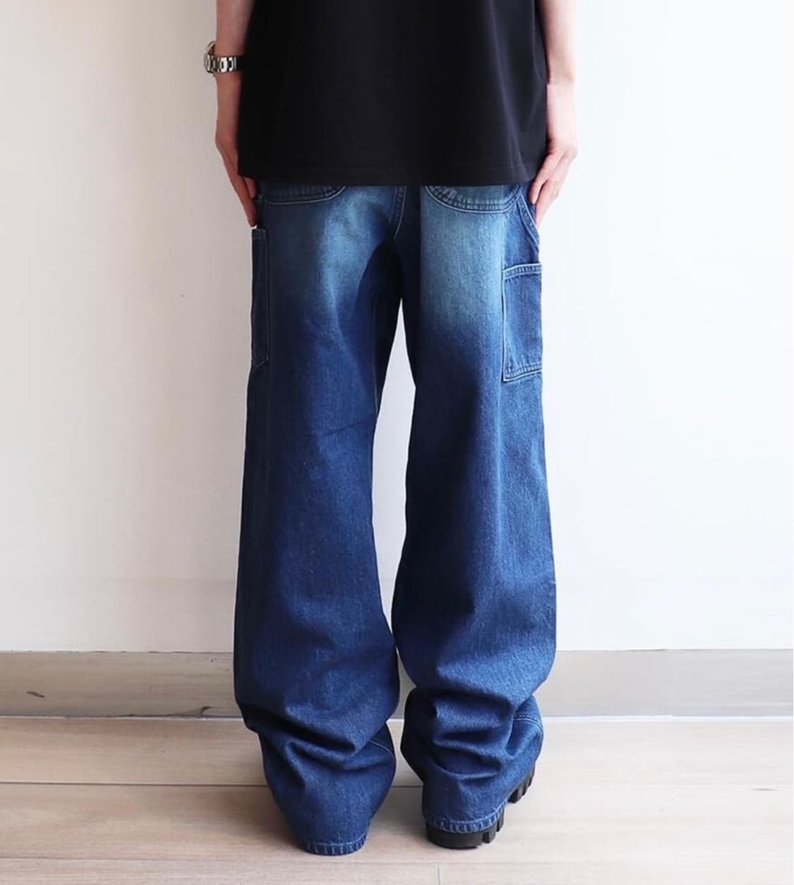 john mason smith 11.5oz 더블니 데님 팬츠 32 상품이미지6