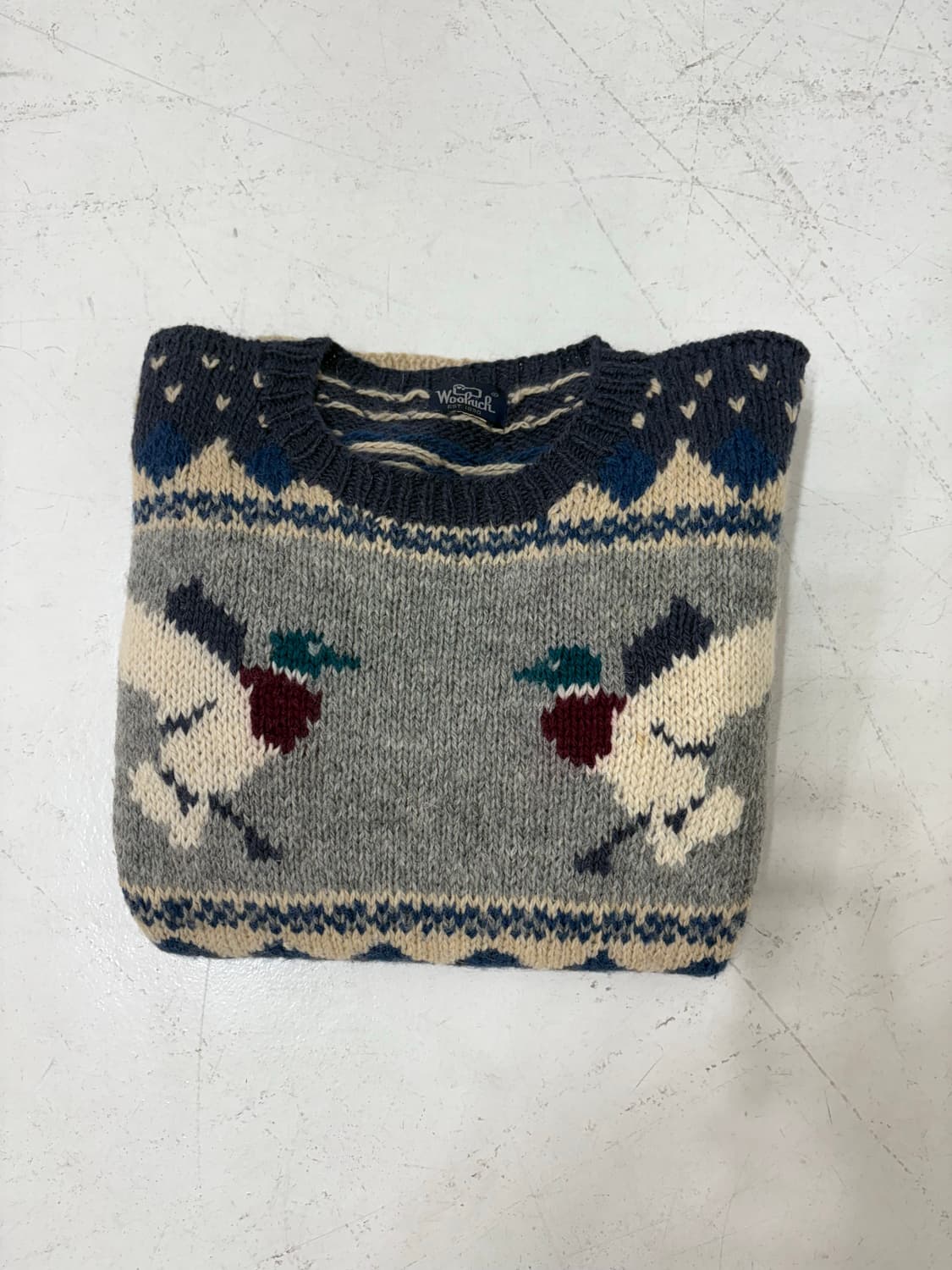 80‘s Wool rich Mallard Duck wool sweater 상품이미지10