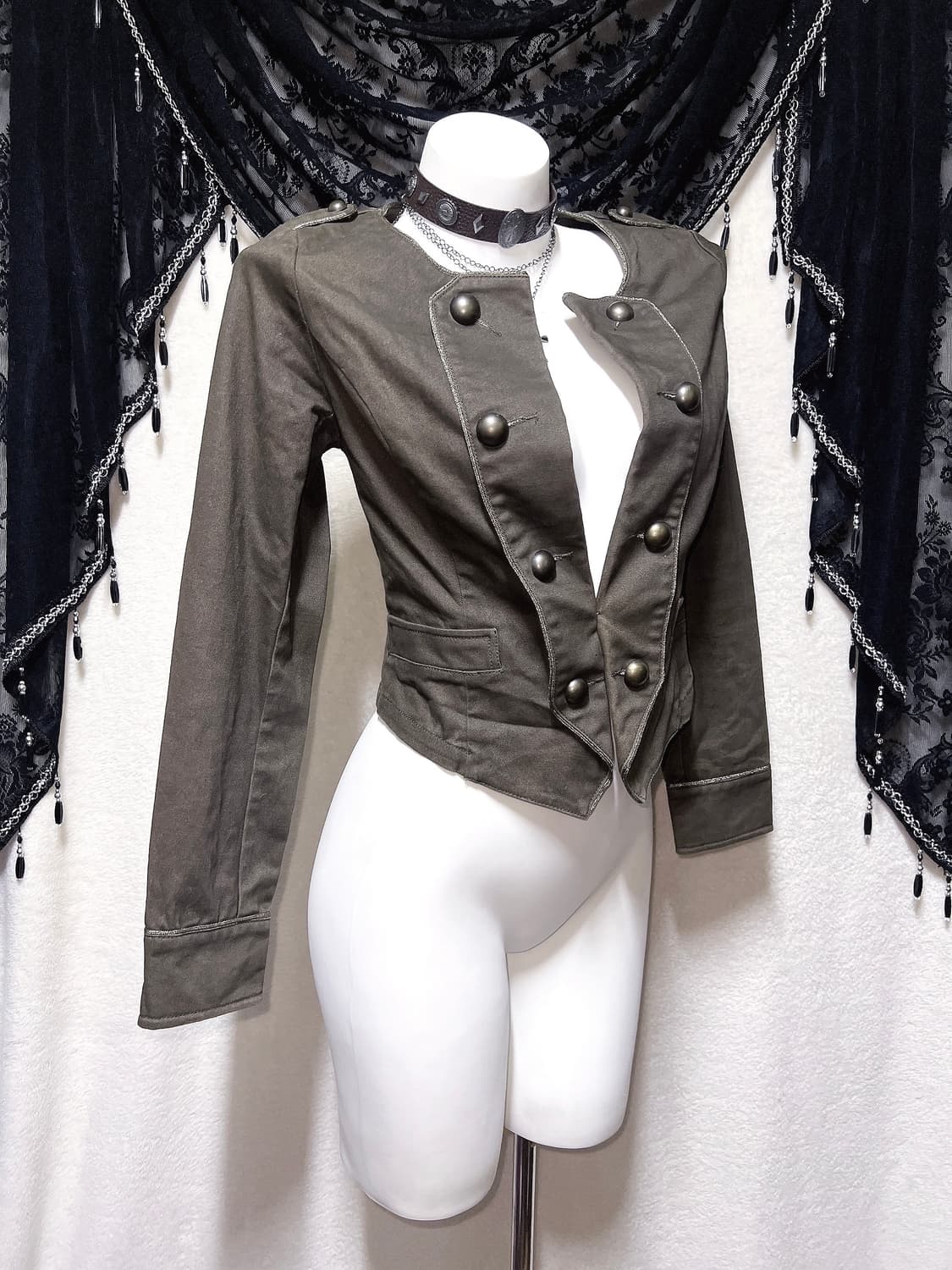 세실맥비 견장 나폴레옹 자켓 밀리터리 y2k 와투케 펑크 대장 갸루 핀터 상품이미지3